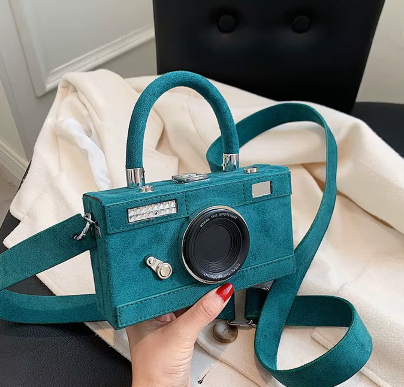 Camera Shaped Mini Crossbody Bag