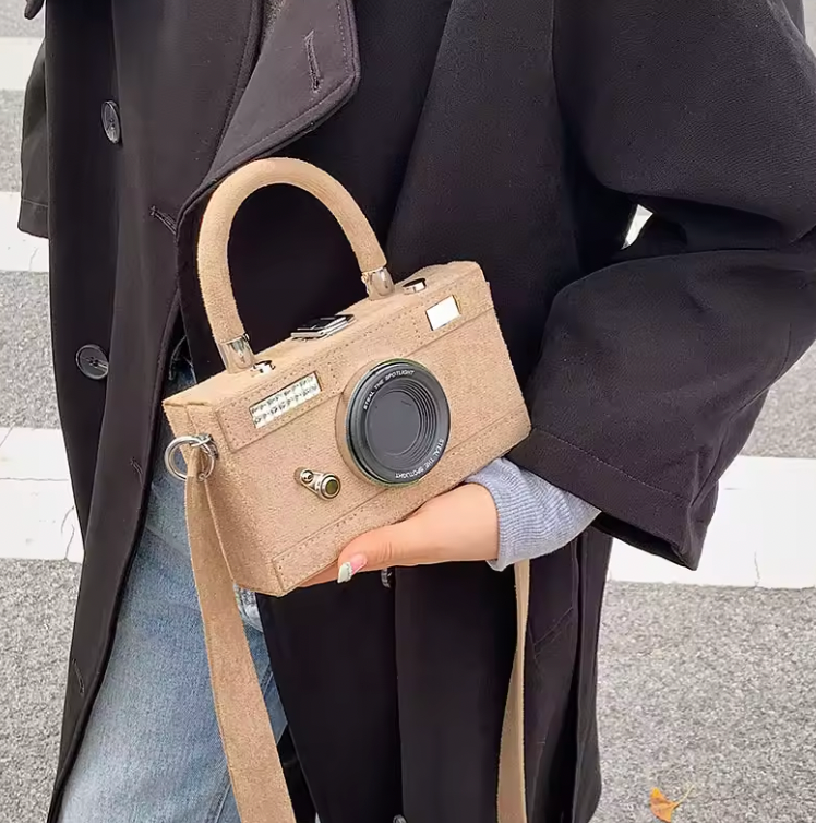 Camera Shaped Mini Crossbody Bag